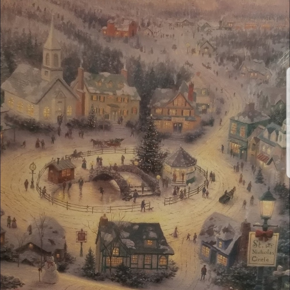Thomas Kinkade Christmas Village